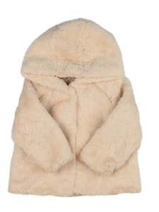 Světle růžová kožíšková bundička 