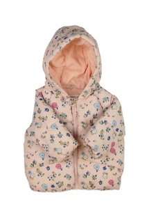 Růžová květinová zimní bunda Primark 