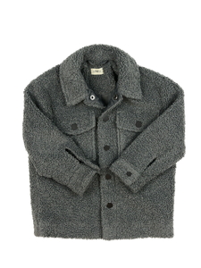 Šedý beránkový kabátek F&F