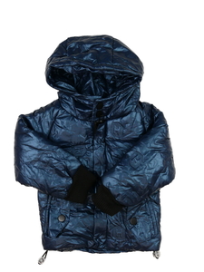 Tmavě modrá nepromokavá zimní bunda 