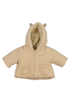 Hnědý beránková kabátek