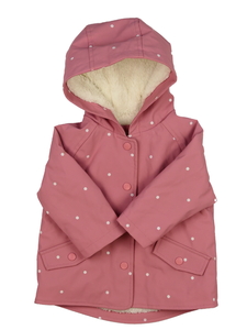 Růžová nepromokavá bunda s vnitřním chlupem Primar