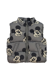 Šedá prošívaná podzimní vesta Mickey George
