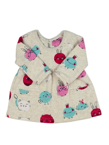 Šedé melírované šaty s obrázky George