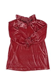 Semišové světlé lesklé šaty 