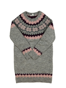 Šedé vzorované svetrové šaty Primark 