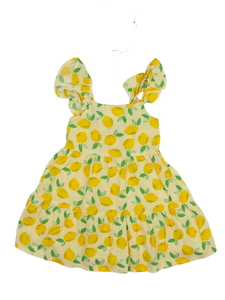 Žluté letní šaty s citrony 