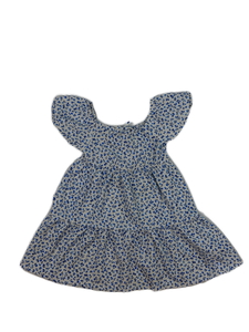 Bílé šaty s modrými květinami Primark 