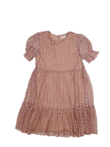 Růžové lesklé šaty Next