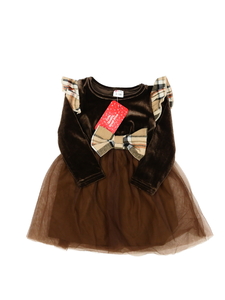 Nové hnědé společenské šaty 