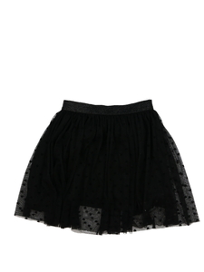 Černá tylová sukně se srdíčky George