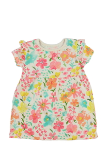 Bílé květinové šaty s volánky George