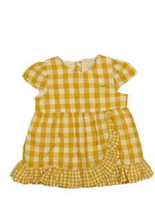 Žluté kostkované šaty Next