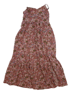 Vzdušné květinové dlouhé šaty s rozparkem 