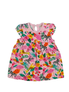 Růžové šaty s obrázky George