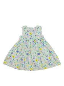 Bílé květinové společenské šaty Bluezoo