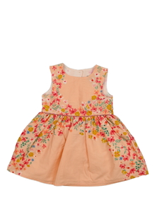 Oranžové květinové společenské šaty Primark 