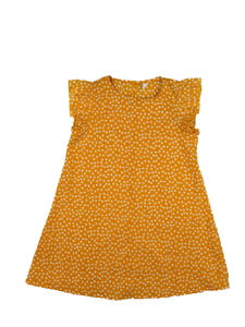 Žluté květinové lehké šaty 