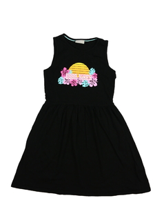 Černé šaty s obrázkem 