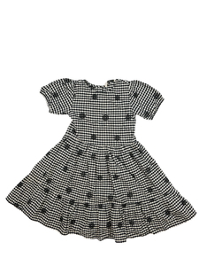 Kostkované šaty s vyšitými květinami George