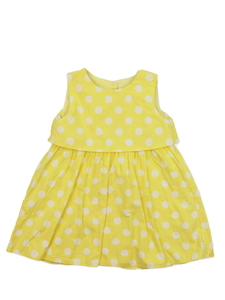 Žluté šaty s kolečky Mothercare