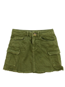 Khaki rifová sukně Zara