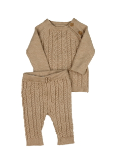 Hnědý pletený set 2 ks George