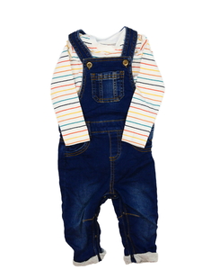 Pruhované body a modrý overal F&F