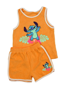 Oranžové tílko a kraťasy Stitch Disney Primark 