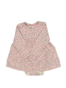 Krémové květinové šatové body H&M