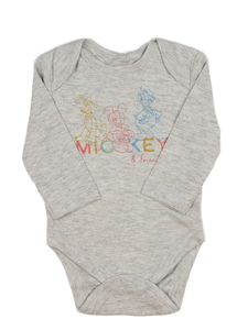 Šedé melírované body Mickey Disney Primark 