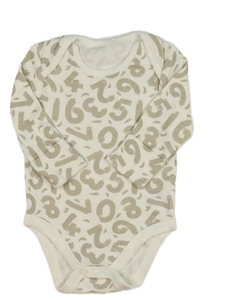 Bílé body s číslicemi 