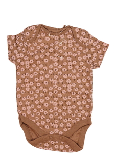 Hnědé květinové body Next