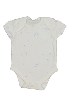 Krémové body s hvězdami 