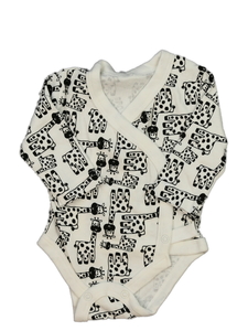 Bílé body se žirafami 2,5-3,4 kg