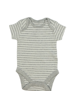 Bílo-šedé pruhované body Mothercare