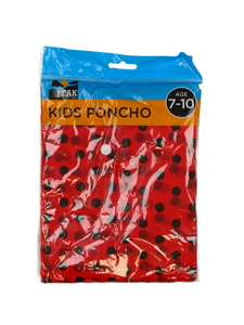 Nové červené pláštěnkové pončo