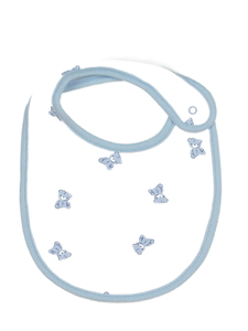 Bílo-modrý bryndák s medvídky 