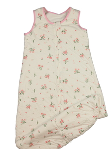 Krémový spací pytel s květinami