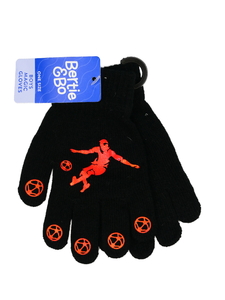 Nové černé rukavice s fotbalistkou