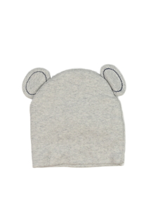 Šedá melírovaná čepice s oušky 