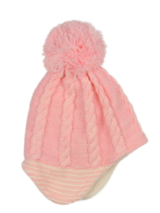 Růžová ušanka Nutmeg