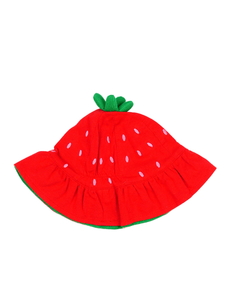 Červený klobouk ala jahoda Tu 