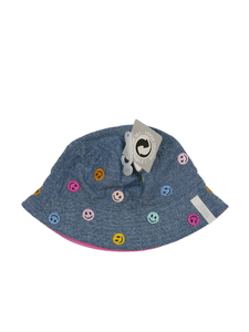 Nový modrý klobouk se smajlíky 
