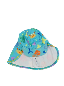 Modrá čepice s ochrannou krku Nutmeg