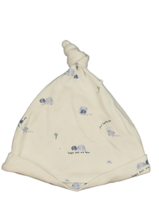 Bílá bavlněná čepička se slony F&F