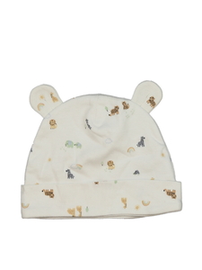 Smetanová bavlněná čepice s obrázky Next