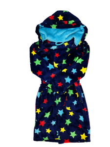 Modrý župan s hvězdami 