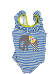 Pruhované plavky se slonem 