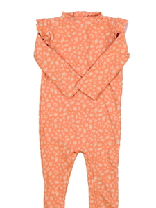 Oranžové vzorované plavky s volánky George